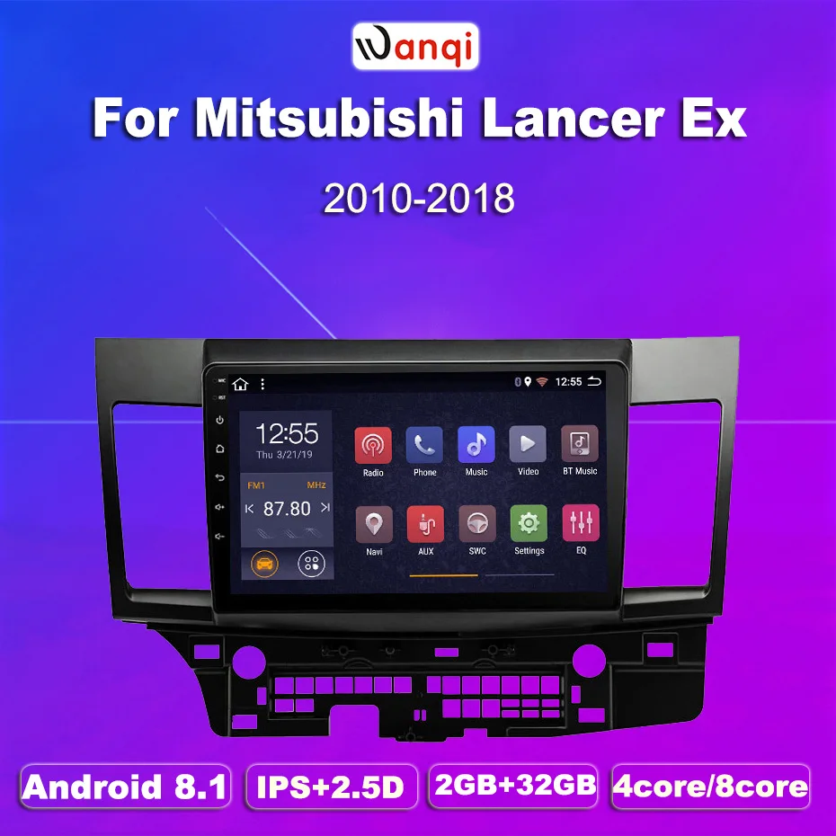 2G ram 32G rom 10 1 дюймов Android 8 Автомобильная gps навигация для mitsubishi lancer 2007 2015