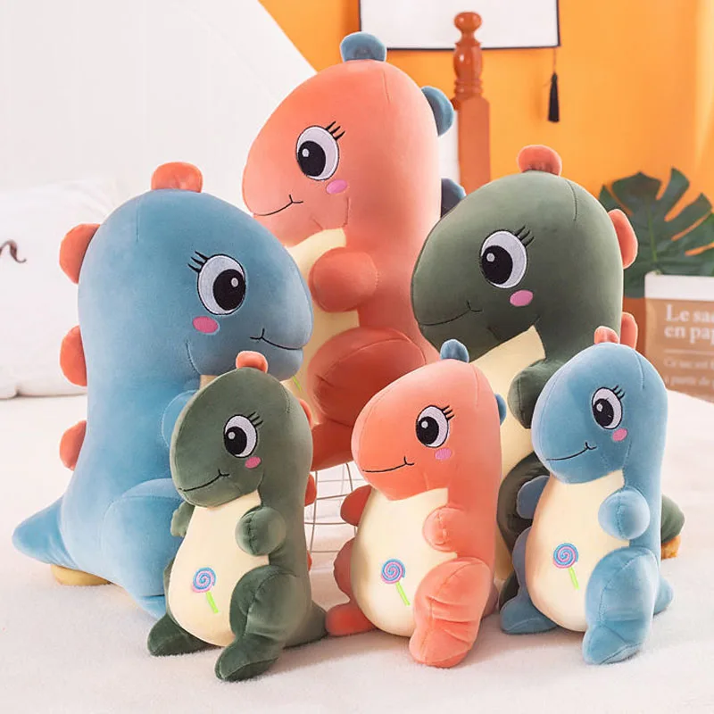 

Dinosaur Plush Toys Doll Cartoon Tyrannosaurus Pillow Cute Soft Stuffed for Kids Children Boys Girls Birthday Christmas Gifts
