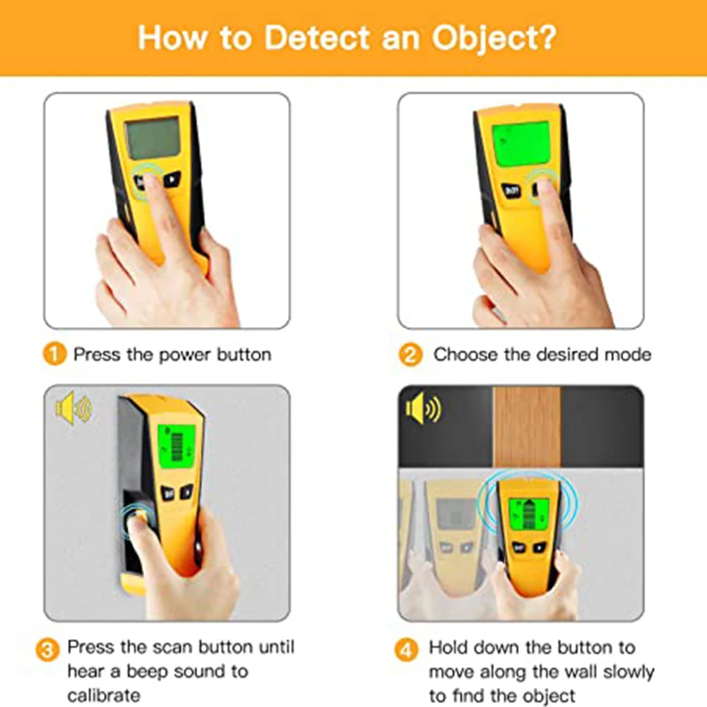 

Stud Finder Wall Detector Electronic Stud Sensor Wall Scanner Multi-Function Wall Stud Sensor Detector with LCD Display