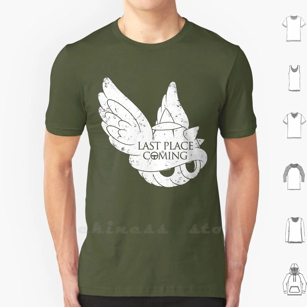 Последнее место приближается Футболка 100% хлопок своими руками S-6xl Kart Game Blue Shell