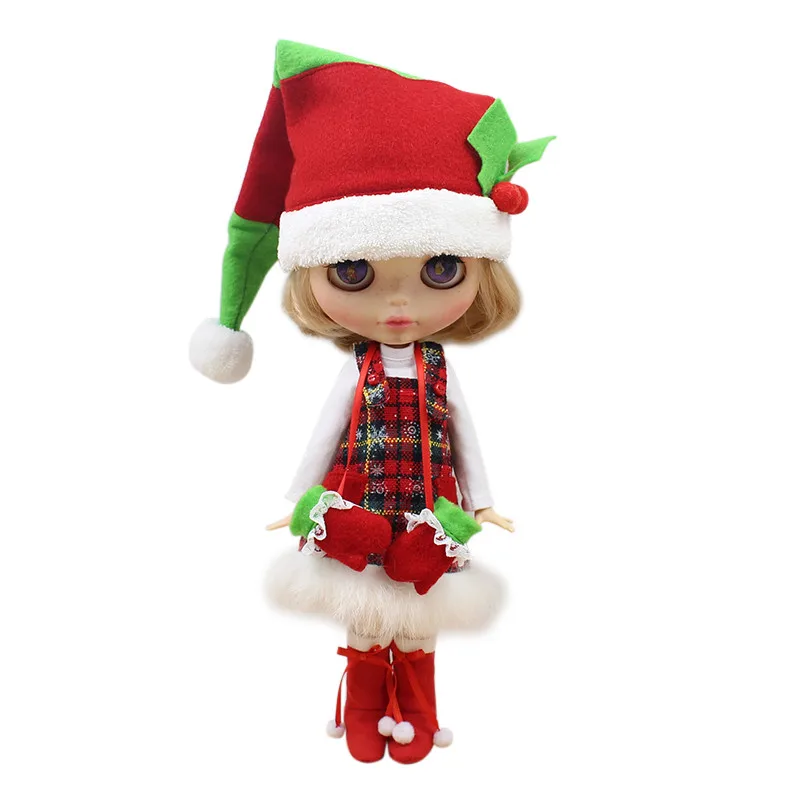 Кукла Blyth DollDBS ICY 1/6 30 см Рождественский костюм зимние наряды рождественский