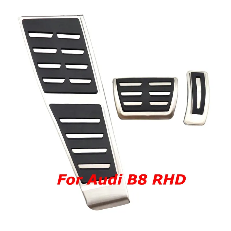 RHD Car Footrest Pedals Pad For Audi A5 B8 2008-2015 A4 B8 8K Q5 8R AT & MT Gas Fuel Brake Foot Pedal Cover Kit