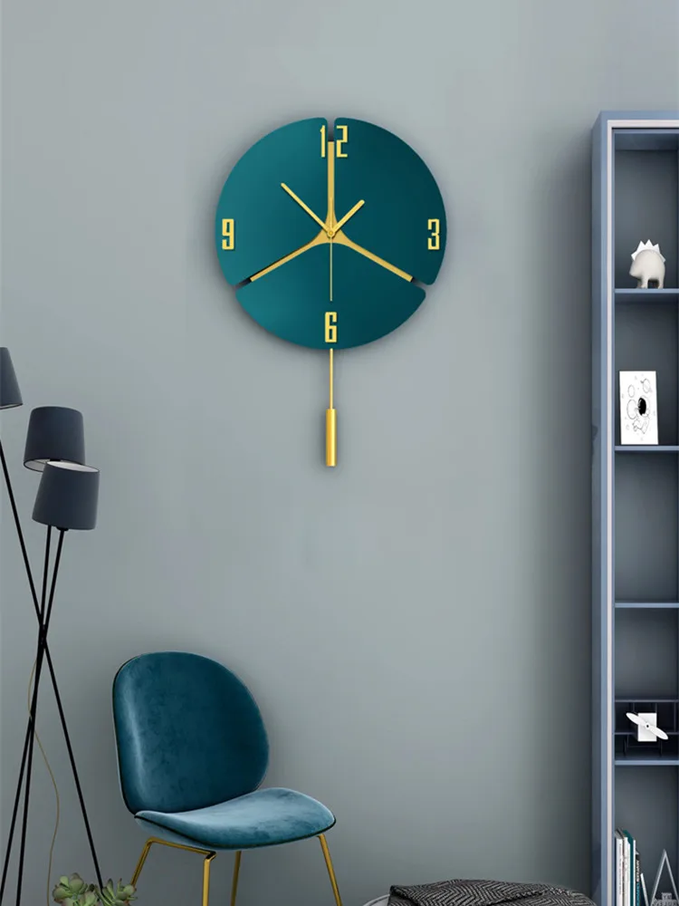 

Современные минималистские качели настенные часы украшение дома настенные часы для гостиной светильник роскошные подвесные часы