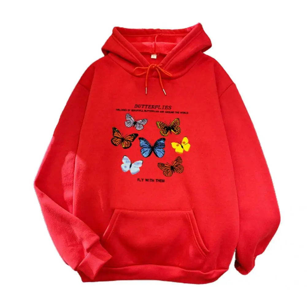 

Drawstring Hood Pocket Design Kangaroo Pockets Fall Outwear Cotton Blend Hoodie Casual for Home