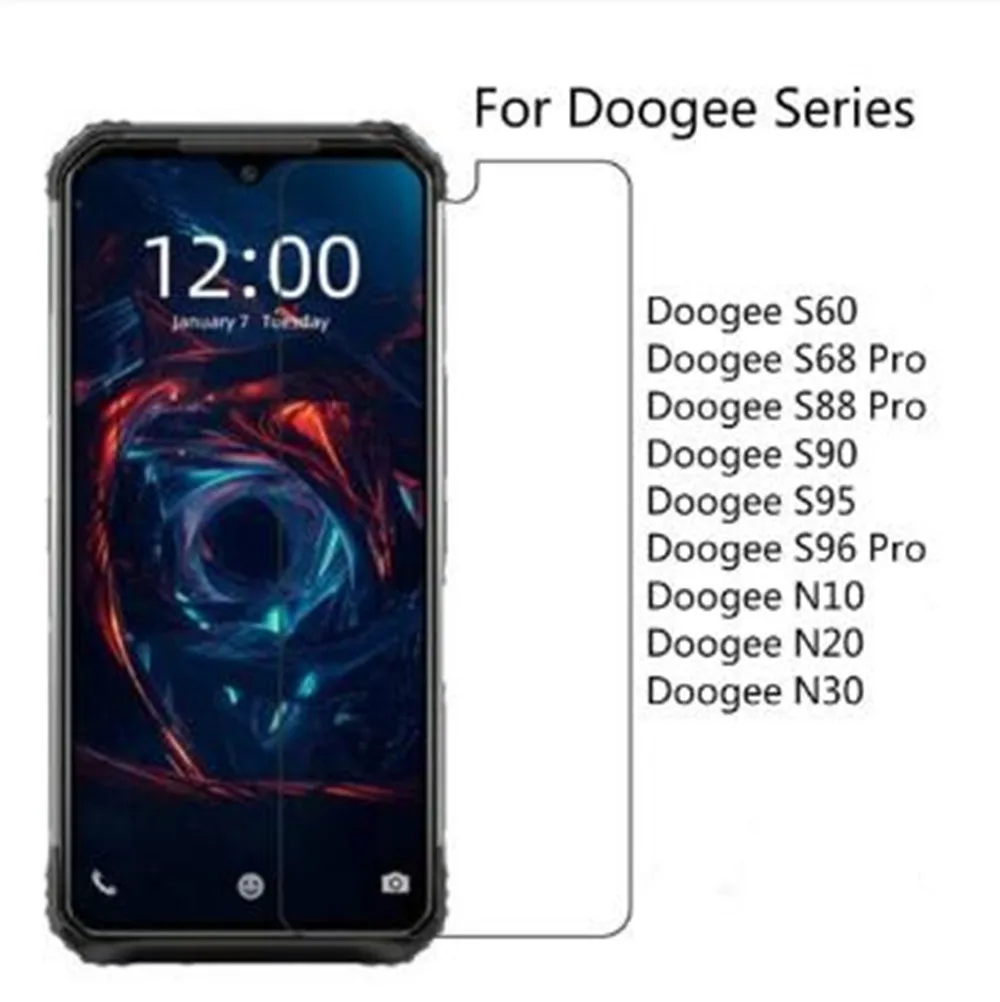 3-1 Piece Tempered Glass for Doogee S96 S68 S88 S90 Pro S60 S95 S59 Screen Protector on Doogee N30 N10 N20 Protective Film Glass