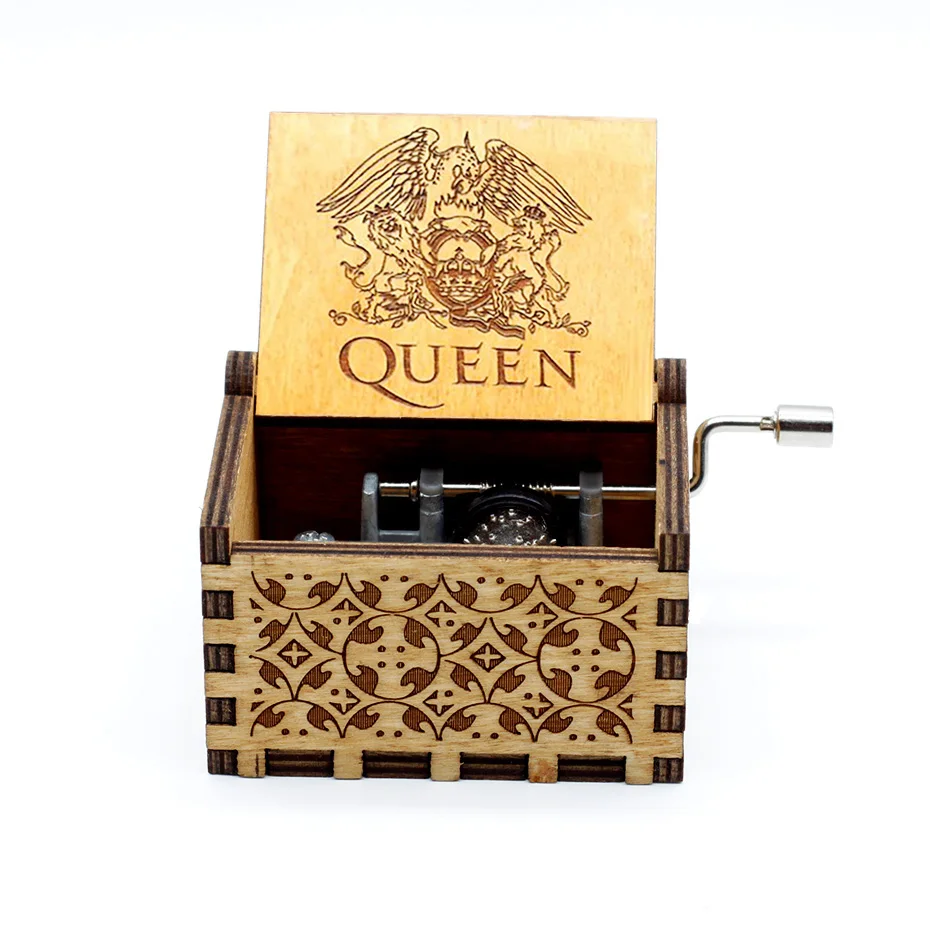 Новинка 2020 деревянная музыкальная шкатулка You are MY Queen в богемном стиле с ручным