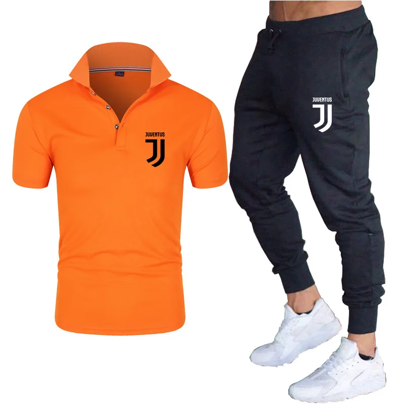 

2021 new fashion sportswear suit men's jogging suit men's suit T-shirt + pants 2-piece set