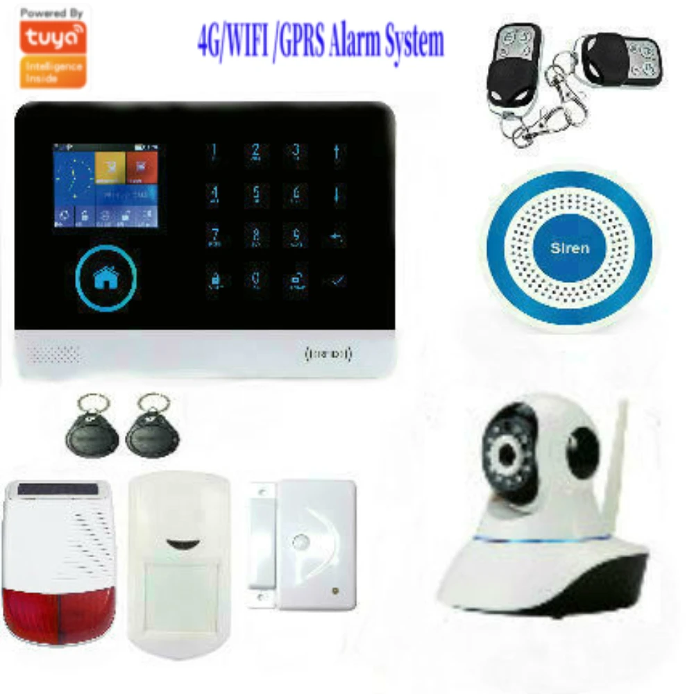 Система сигнализации с поддержкой Wi Fi 4G SIM карты GPRS|Комплекты для сигнализации| |