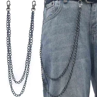 keys chain for pants belt women men keychain clip on chains for pants punk jeans hipster hip hop clothing accessories