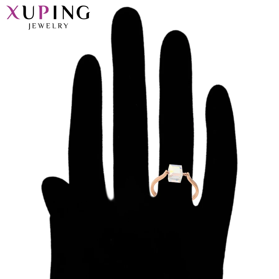 От бижутерии Xuping нержавеющая сталь романтичное кольцо с кристаллами для Для