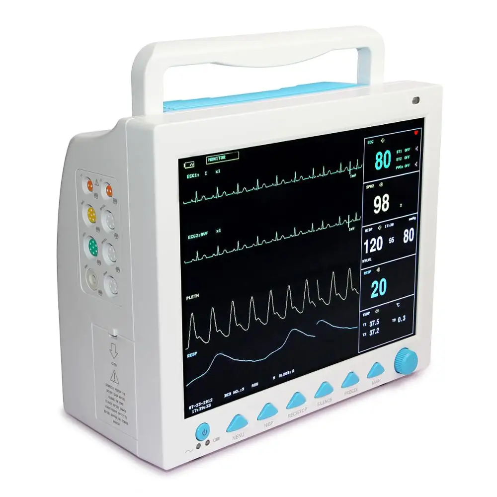 CONTEC 2021CMS8000+ETCO2 /CMS8000-VET +ETCO2 Capnograph ETCO2 Vital Signs Patient Monitor ECG NIBP SPO2 TEMP RESP PR | Красота и