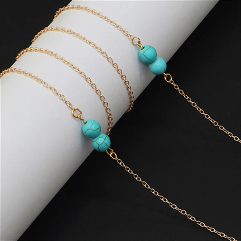 

1Pc Fashion Minimalist Lady Metal Turquoise 70Cm Summer Hot Sale Jewelry Anti-Lost 2021 New Mask Chain Wholesale