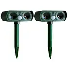 2 шт Солнечный Отпугиватель котов Scarer Двойной Ультра-сдерживающий садовый Охотник животных