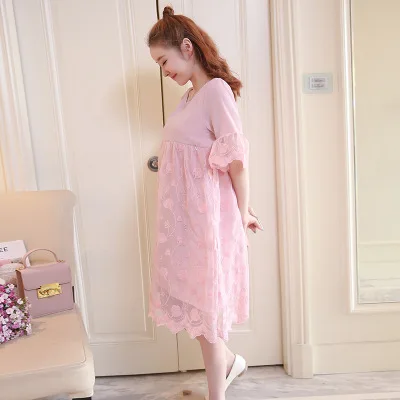 Летнее платье платья для беременных женское грудного вскармливания одежда с