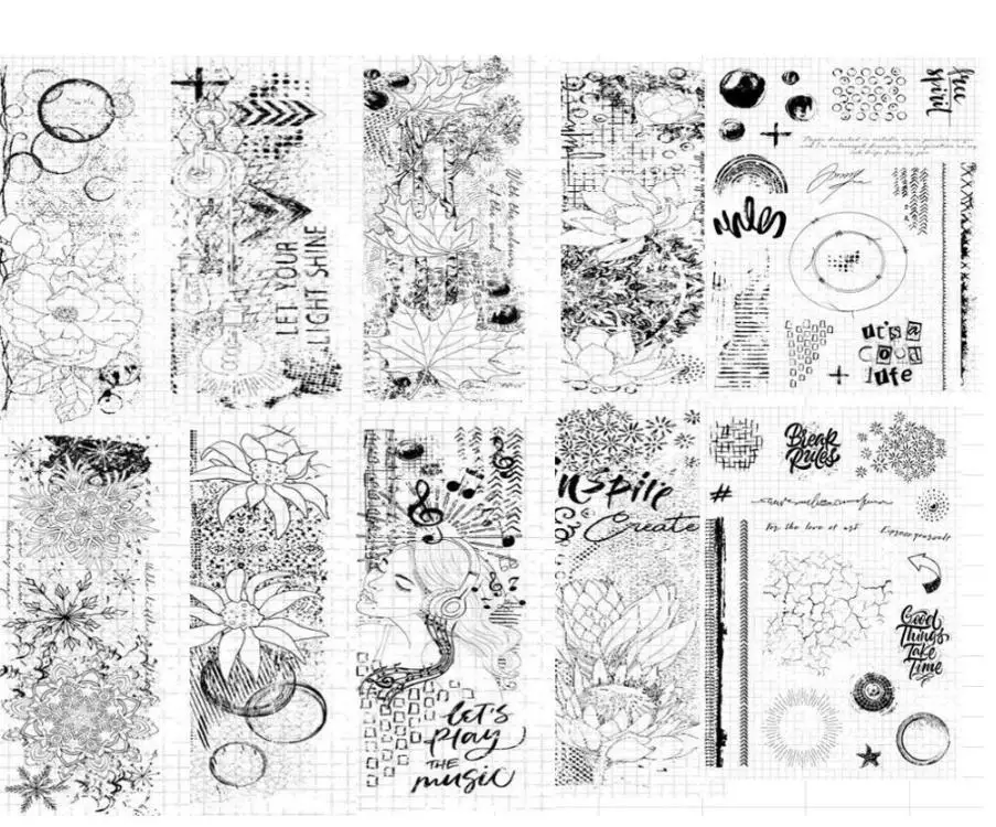 Французский прозрачный силиконовый штамп/печать для DIY скрапбукинга/фотоальбома