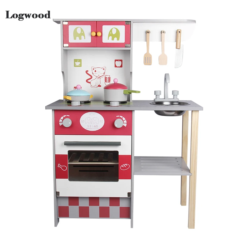Деревянные игрушки для кухни ролевые приготовления пищи наборы посуды реальная