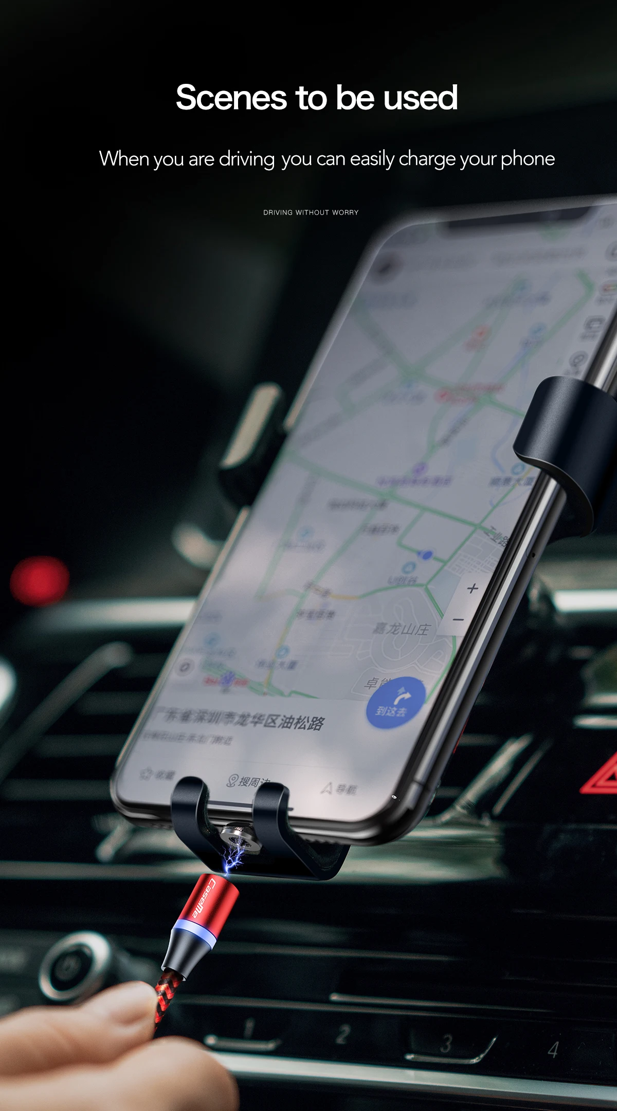 1 м нейлоновый Плетеный светодиодный индикатор Магнитный usb-кабель для быстрой зарядки кабель типа C для передачи данных Магнитный зарядный кабель микро-usb провод
