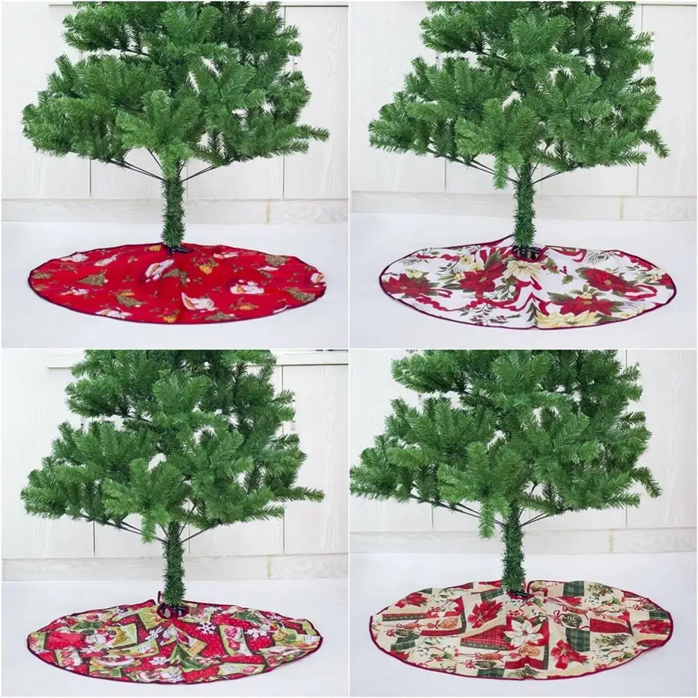 Рождественская елка с принтом Деда Мороза 60/90 см юбка ковер для рождественской