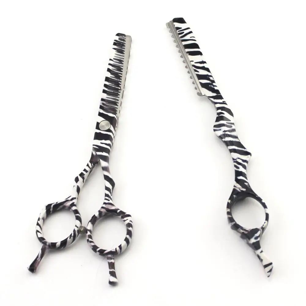 Профессиональные Парикмахерские ножницы 5 дюйма с узором зебры распродажа
