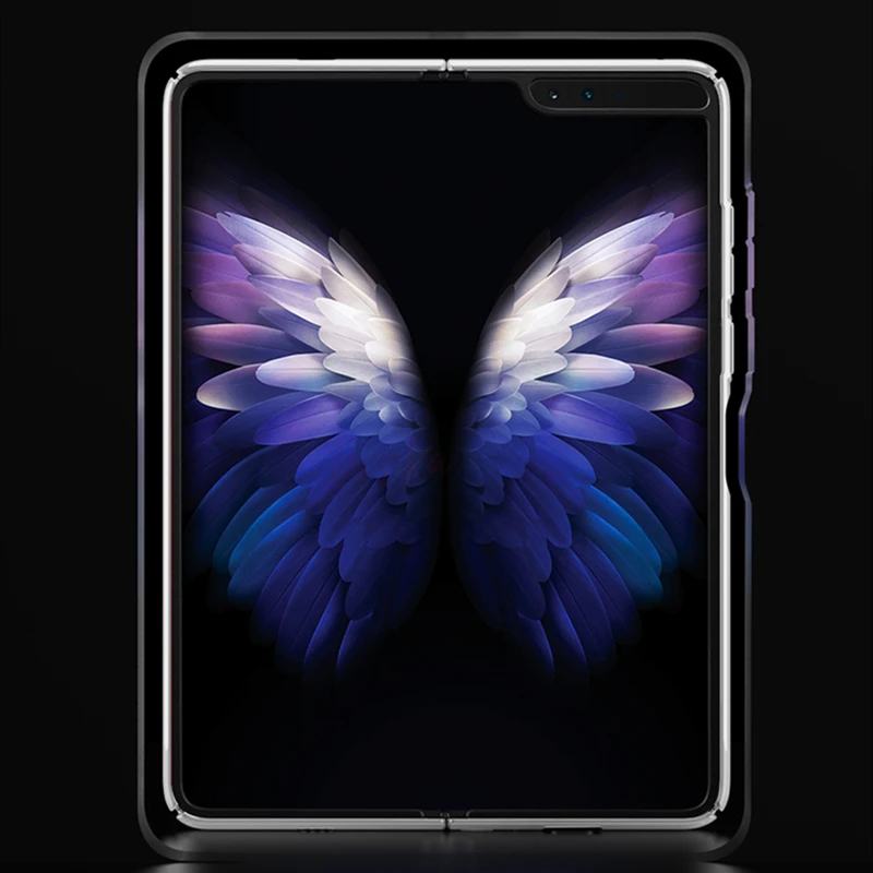 for samsung galaxy z fold 3 2 case luxury uv porcelain hard pc phone case for samsung galaxy z fold3 2 5g shockproof funda free global shipping