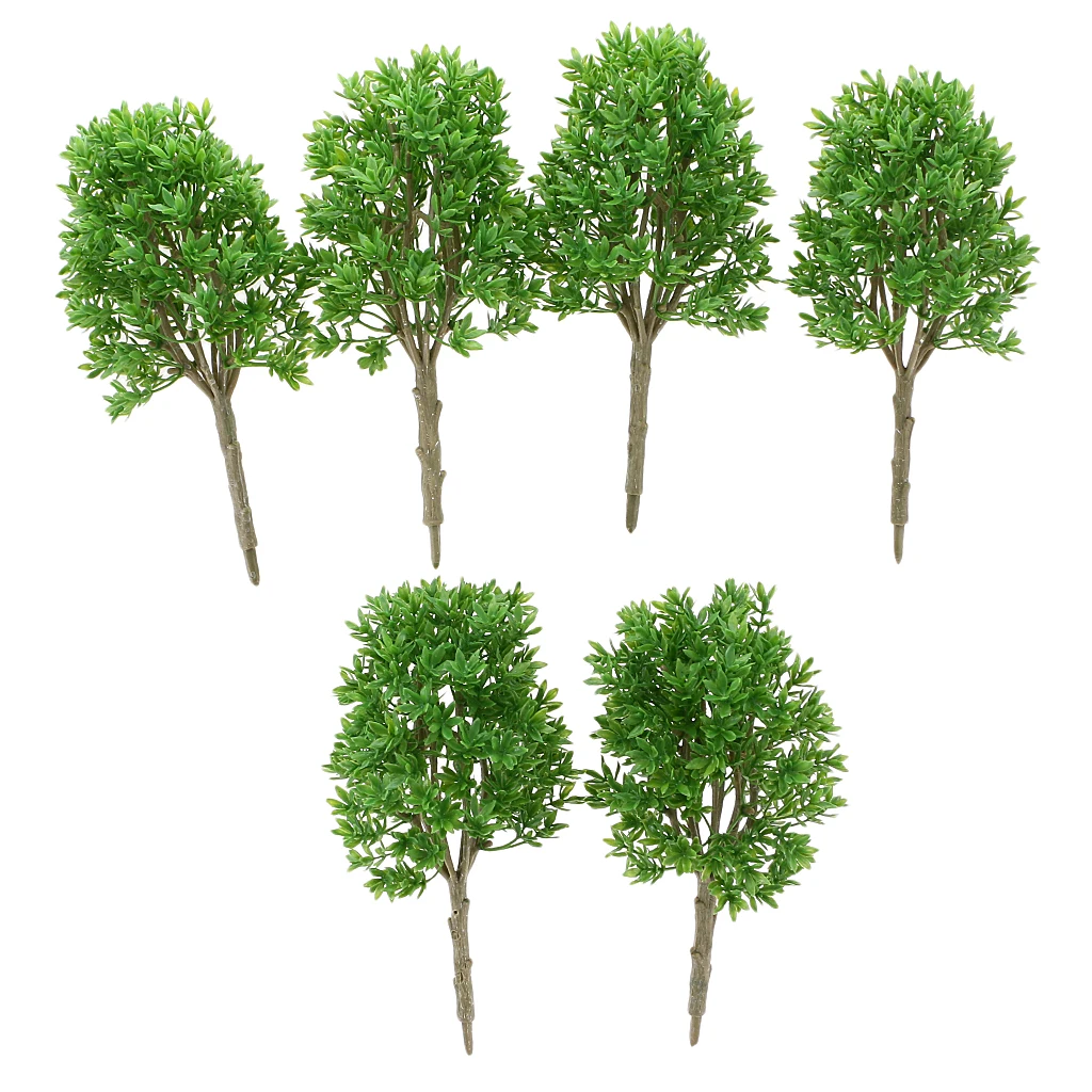 

6x 1:30 Trees Models Mini Access Plants Micro Diorama Garden Crafts Kit
