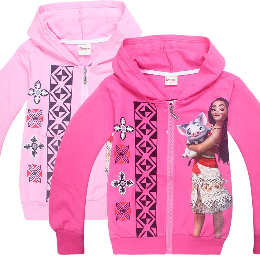 2019 Детское пальто куртка с рисунком верхняя одежда костюм vaiana moana enfant детская