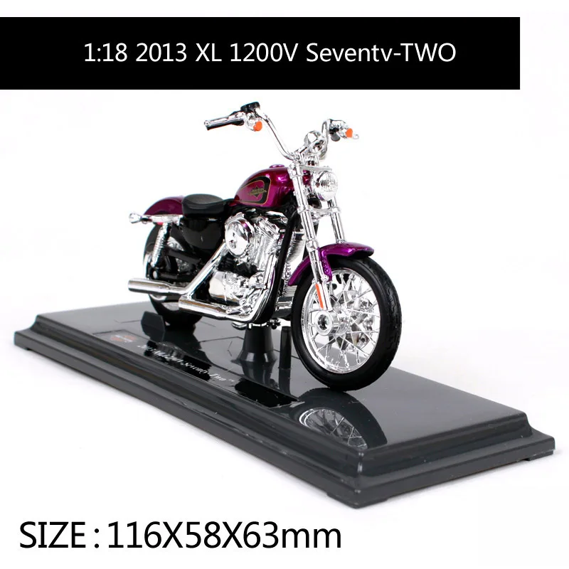 Maisto 1:18 Harley Davidson 2013 XL 1200 в металлическая модель мотоцикла игрушки для детей