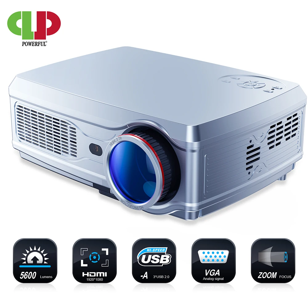 Мощный Full HD проектор SV-358 1920*1080P светодиодный проектор Android 7,1(2G+ 16G) с поддержкой Wi-Fi Bluetooth 4K домашний кинотеатр