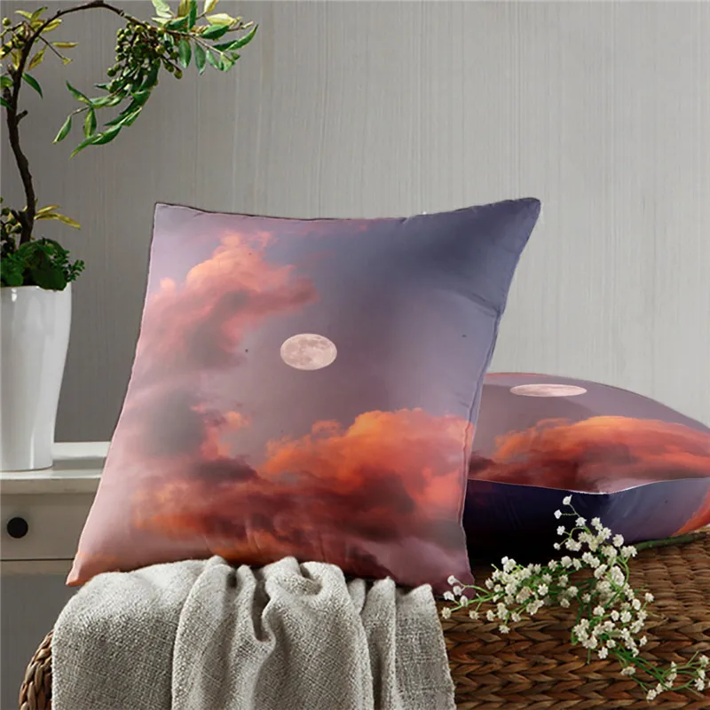 Маленькая подушка с мостом Крышка для диванных подушек наволочки модным принтом