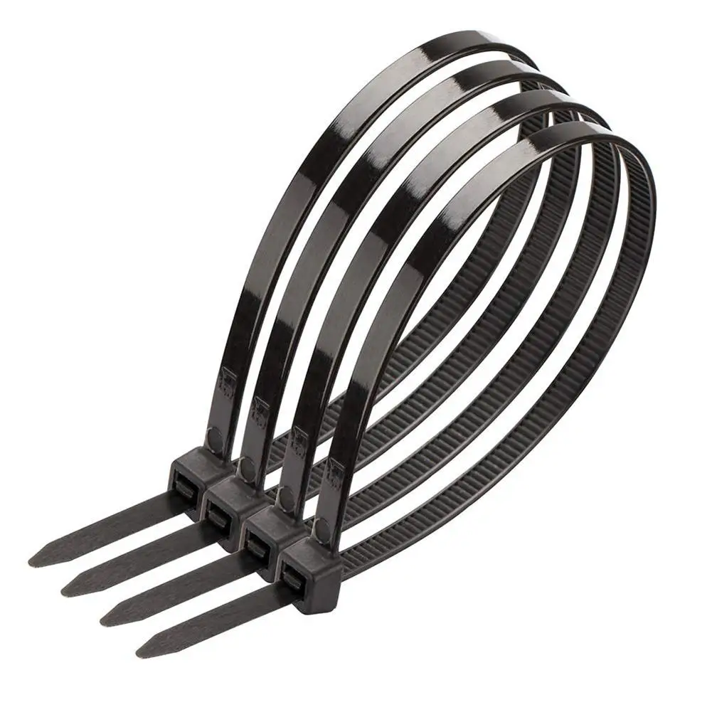 Нейлоновые кабельные стяжки 100 шт. сверхмощные премиум-класса 50 фунтов