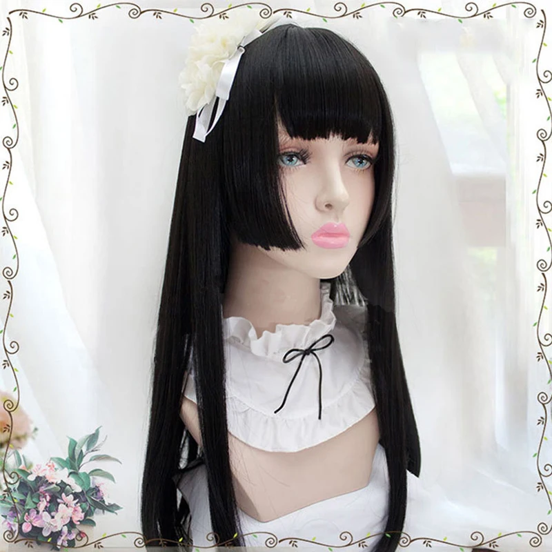 Парик женский термостойкий синтетический для косплея Модный с рисунком аниме