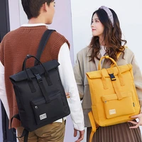 fashion youth backpack personality casual canvas bagpack unisex large capacity tablet bag student bag literary trend backpack