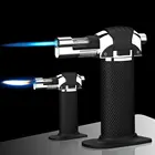 Металлическая Бутановая Зажигалка для барбекю, паяльный прибор для приготовления барбекю, регулируемый пламенный пистолет