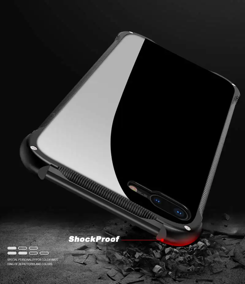 

Original Luxury Case for iPhone 7 8 Plus Wood Back Tempered Glass Cover Aluminum Frame Funda Phone Shell SE 2020 High Quality