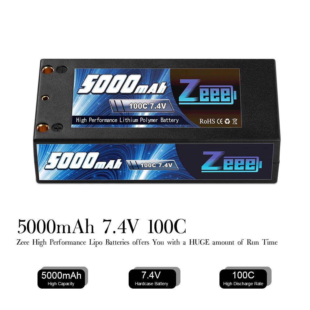 zeee 2s 74 в 100c 5000 мач короткошерстная lipo б