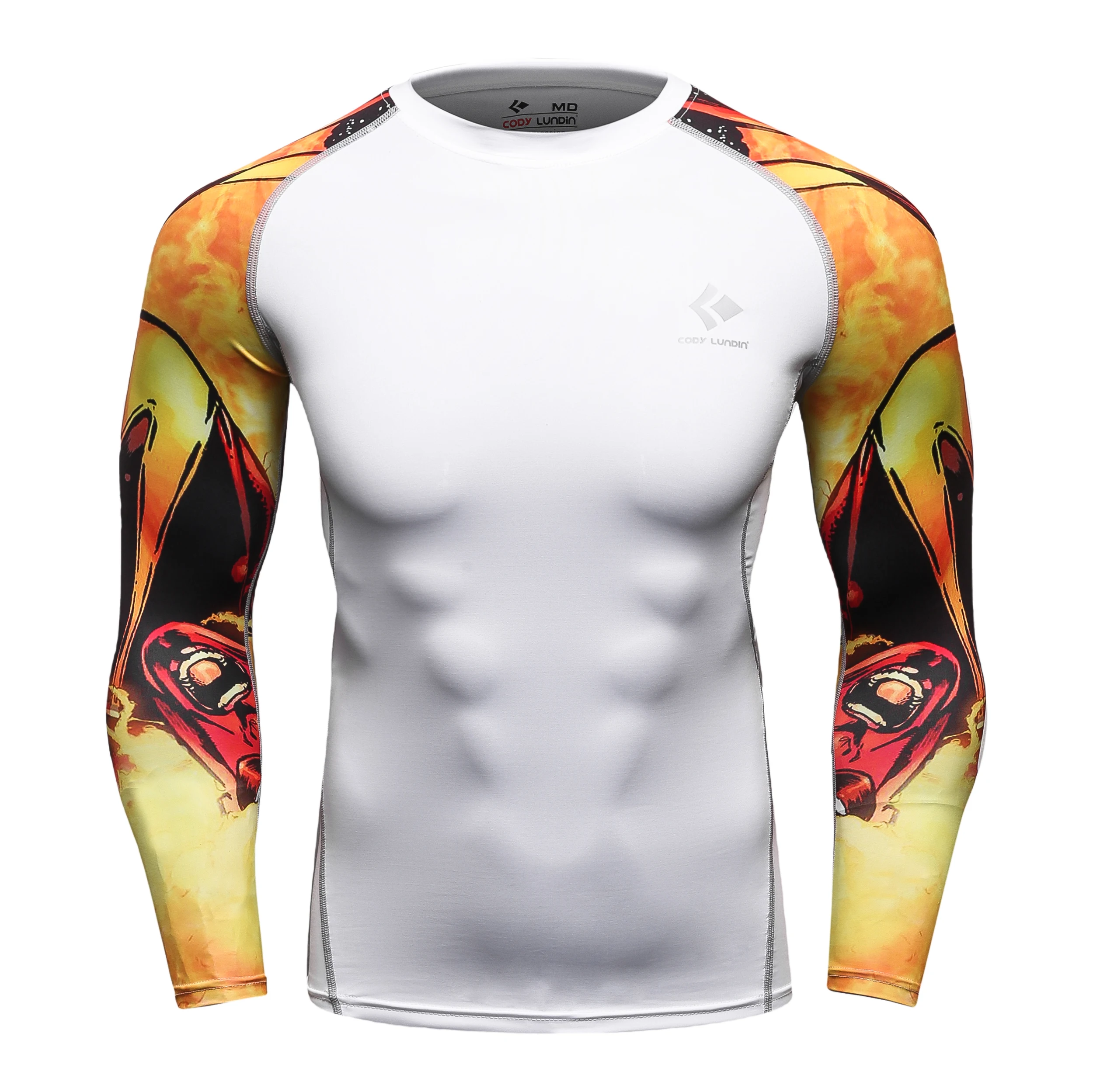 

Cody Lundin Guangzhou Wholesale Men Comppress T shirts MMA Rashguard Polyester High Elasticity BJJ Jiu Jitsu Trainning Tops