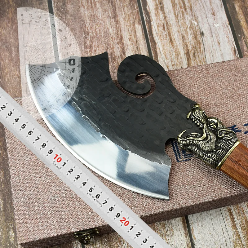 

Special knife for cutting bones household bone cutting knife Longquan hand forged sharp and durable machete chopper hot sale