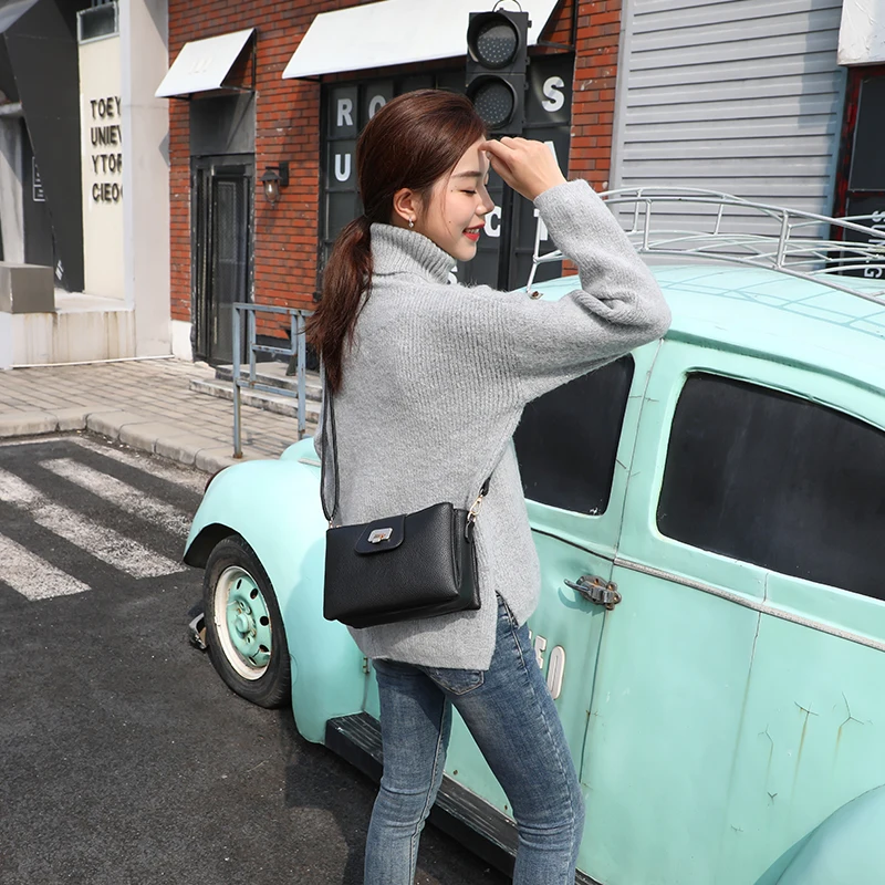 Женская сумка мессенджер из ПУ кожи с множеством карманов|Сумки ручками| |