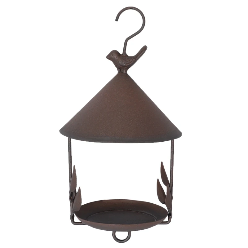 

Bird Feeder Bird Outdoor Iron Rainproof Windproof Hanging Style Feeder For Various Pet Birds Feeding Supplies