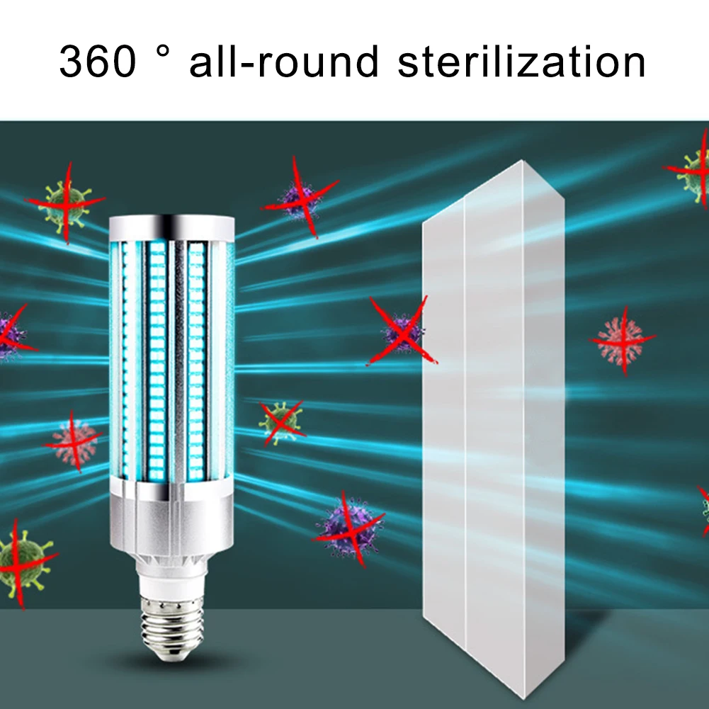 

E26/E27 Base E27 UVC Ultraviolet UV Light Tube Bulb Disinfection Lamp Ozone Sterilization with Remote Control 110/220V
