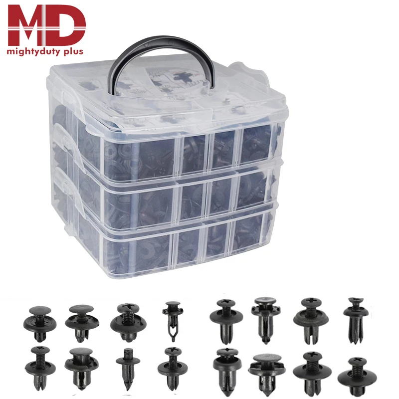 620 шт автомобильных клипов Застежка Смешанная Автомобильный Крепеж обивки двери