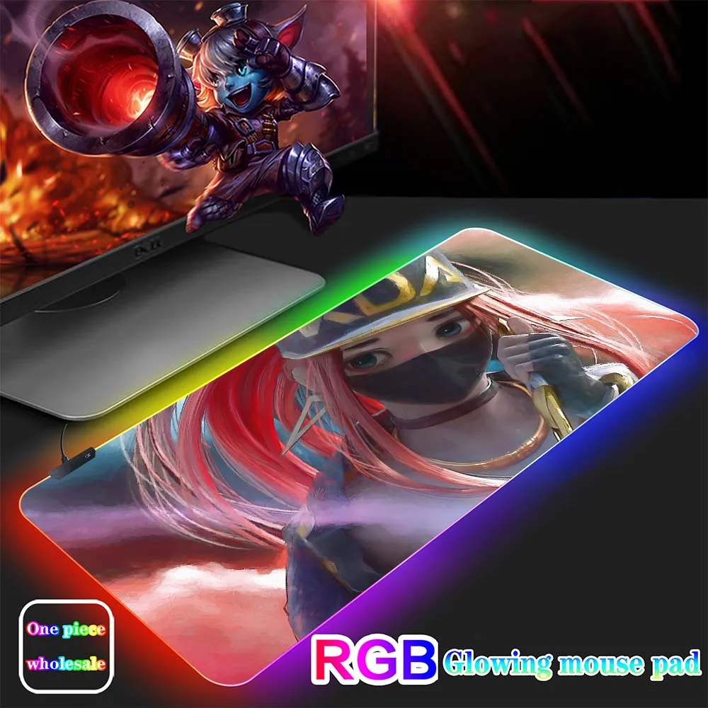 

GuJiaDuo Animation Game RGB Backlit Mouse Pad LED Mouse Pad DIY Custom ASUSS XXL Large Size Mouse Pad Desktop Keyboard 40X90CM