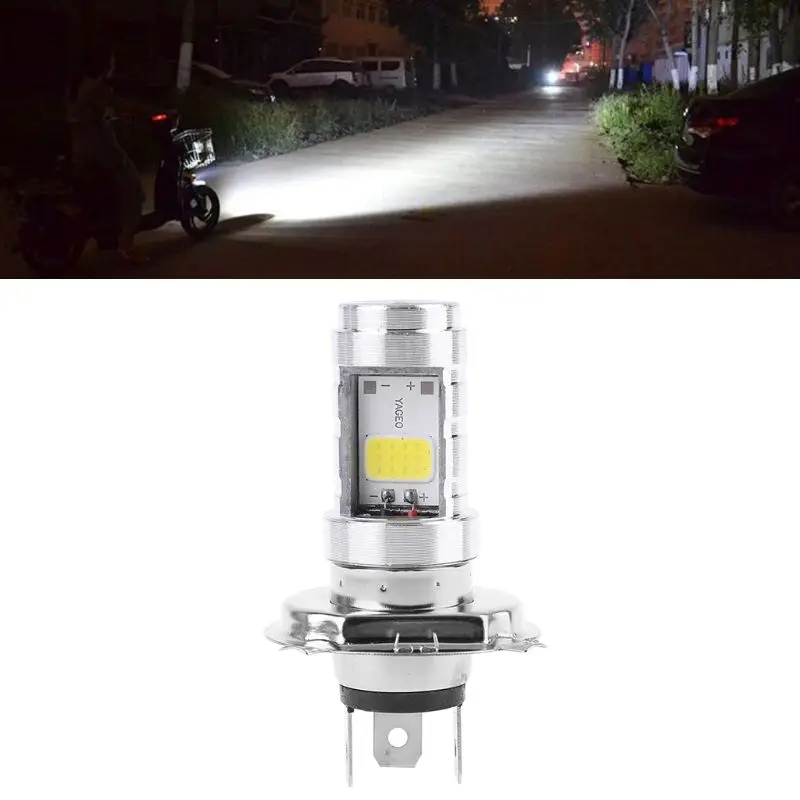 Светодиодная лампа для мотоцикла 15 Вт H4 дальний/ближний свет передний светильник
