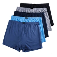 5pcslot big size underpants mens boxers plus large size boxer shorts man under wear breathable cotton underwear 5xl 6xl