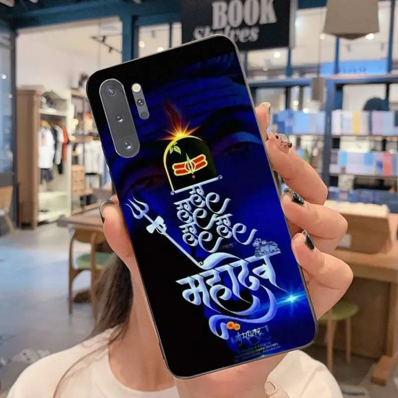 Hinduism Lord Shiva Mahakal черный ТПУ мягкий чехол для телефона Samsung Note 7 8 9 10 pro Galaxy J7 J8 J6 Plus 2018