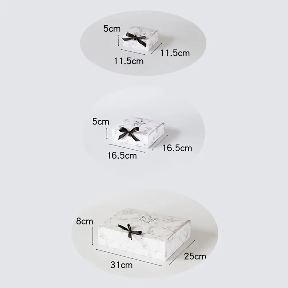 1 шт. коробка из крафт-бумаги для конфет с лентами Подарочный пакет упаковки мыла