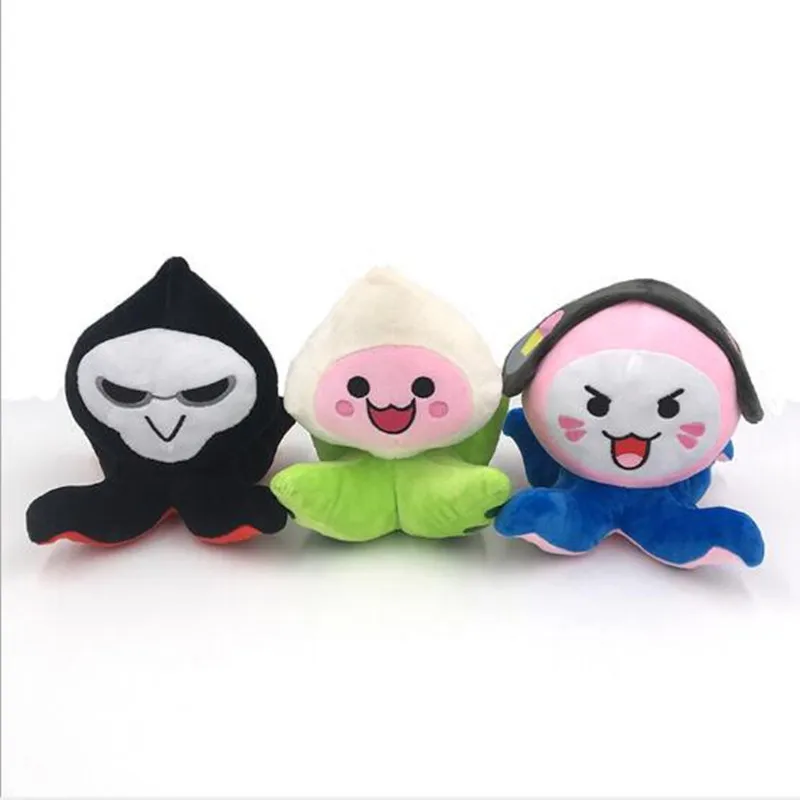 3 шт./lot20cm над игрой мягкие игрушечные часы OW Pachimari лук маленький плюшевый кальмар куклы Детский подарок для поклонников OW