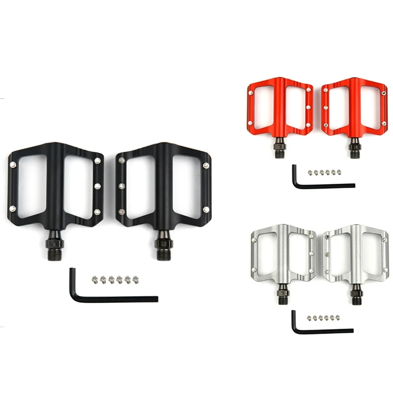 

Велосипедные педали с 3 подшипниками, алюминиевый сплав + стальная ось, Нескользящие, с уплотнением, подшипник CNC, для дорожных и горных велос...