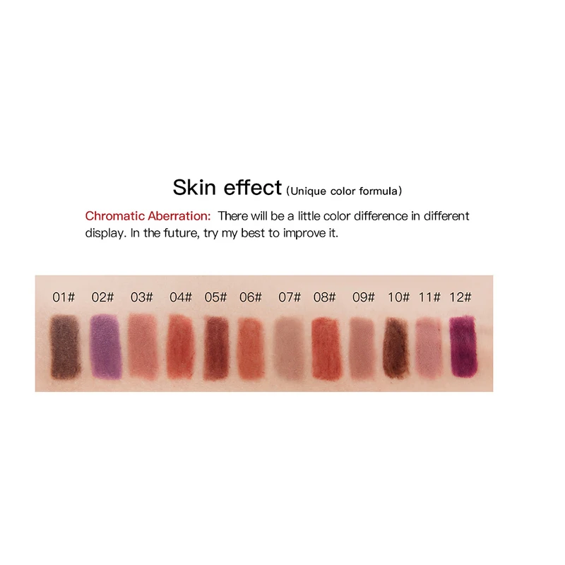 12 Colors Hot Matte Lip Liner lipstick Pen Long Lasting Lipliner Pigments Waterproof no blooming Smooth Makeup карандаш для губ