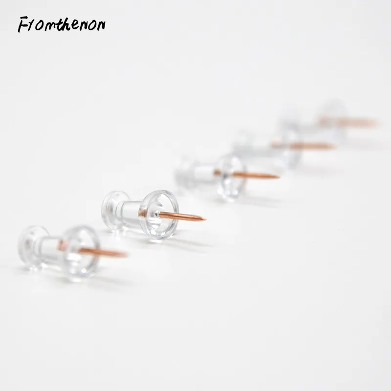 Розовые золотые цветные металлические булавки для большого пальца декоративные